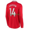 Maillot à Manches Longues Manchester United Eriksen 14 Domicile 2022-23 Pour Homme